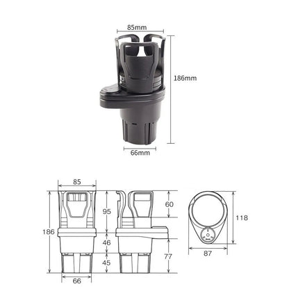 2-in-1 Multi-functional Car Cup Holder & Organizer