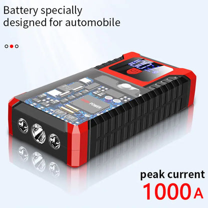 Car Jump Starter 1000A 12V Output Portable Emergency Start-up Charger