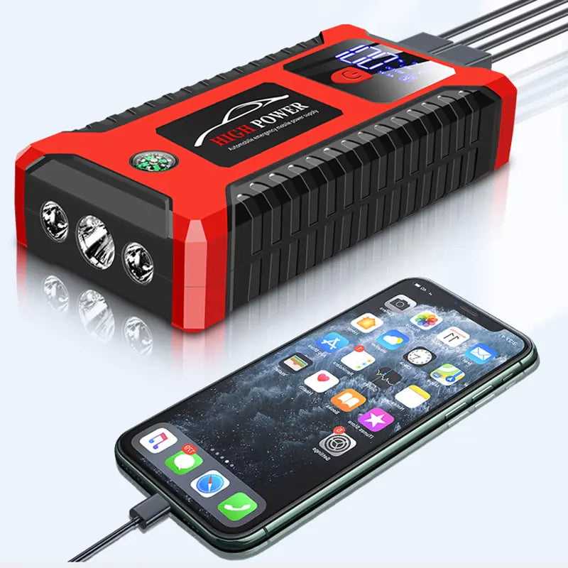 Car Jump Starter 1000A 12V Output Portable Emergency Start-up Charger